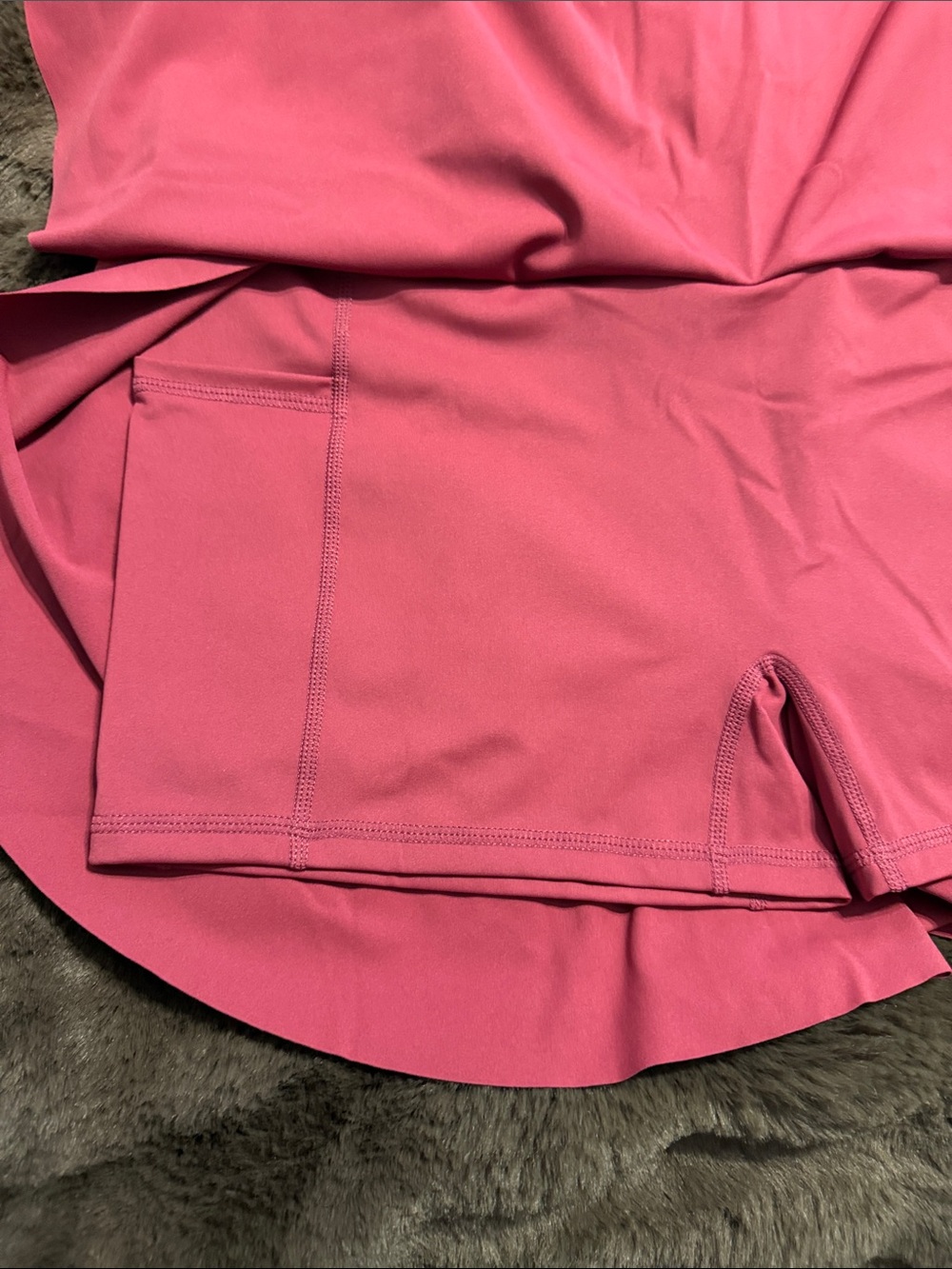 HALARA Rose-Coral Crossback Sports Bra with Matching Active Skort - Picture 6 of 9